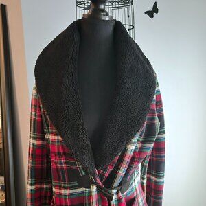 Plaid Ralph Lauren Sweater/Wrap (M)